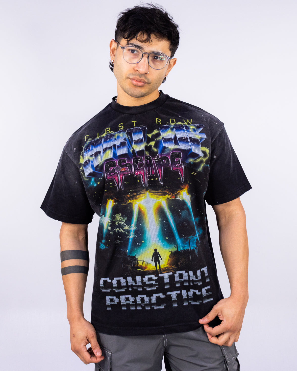 Art Of Escape Tour Men's Black Washed Tee