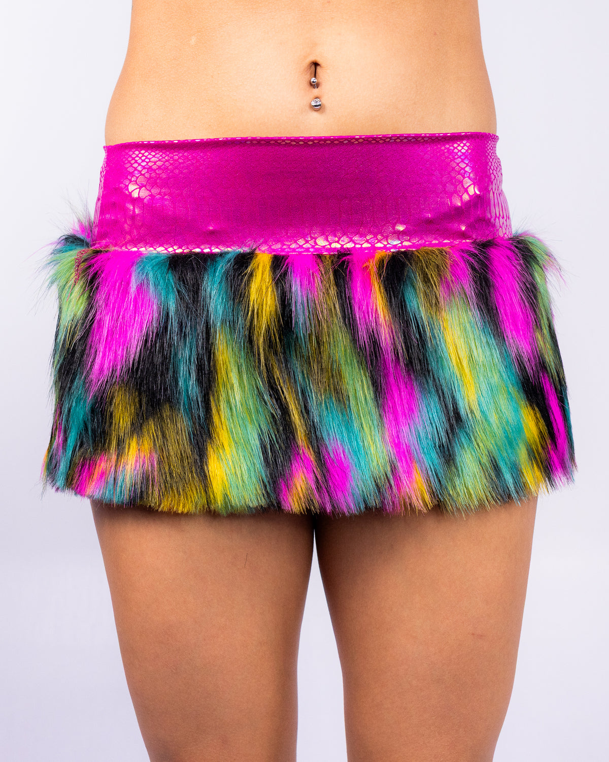 Jungle Wild Women's Faux Fur Skirt