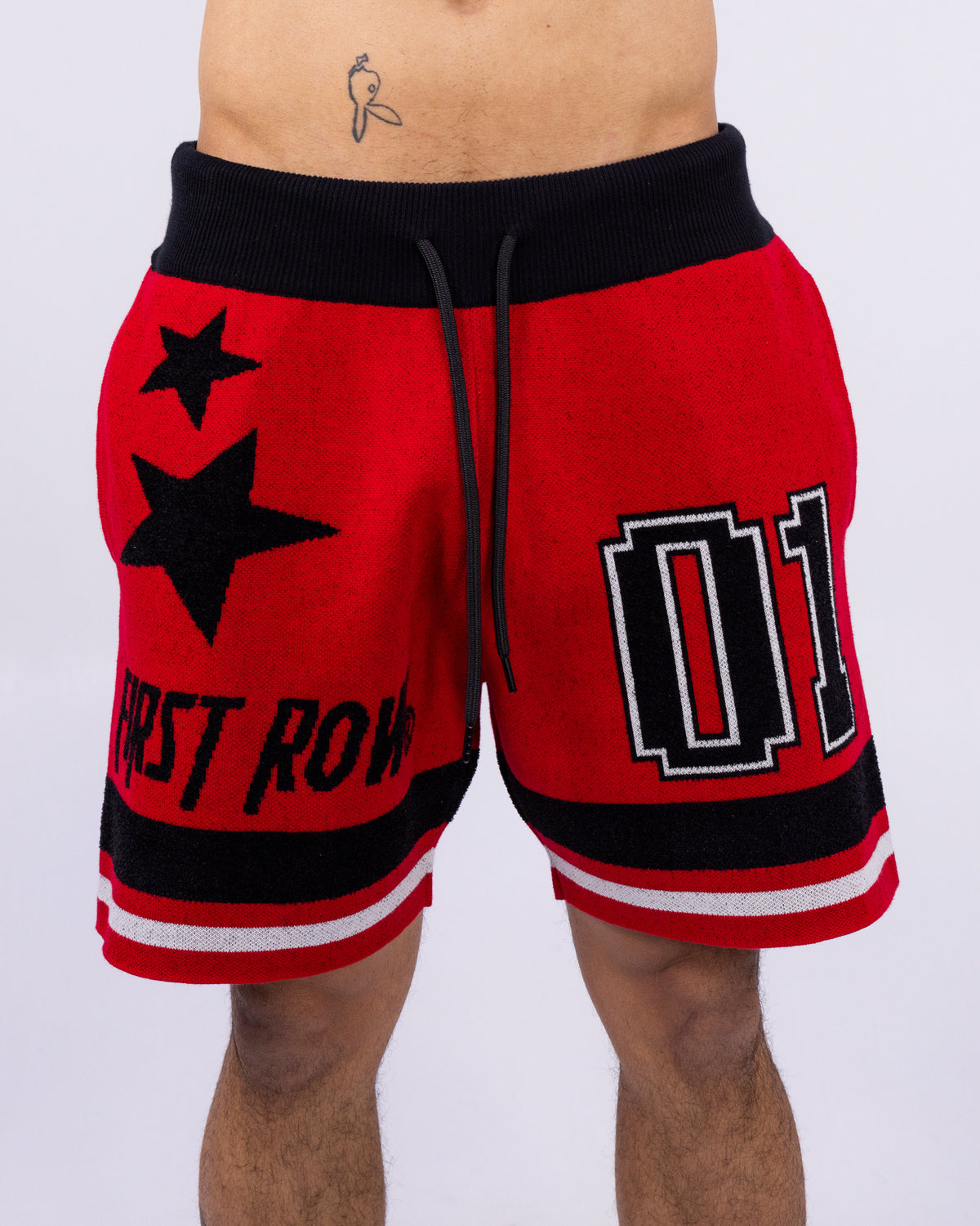 Star Varsity Men's Red Knit Shorts