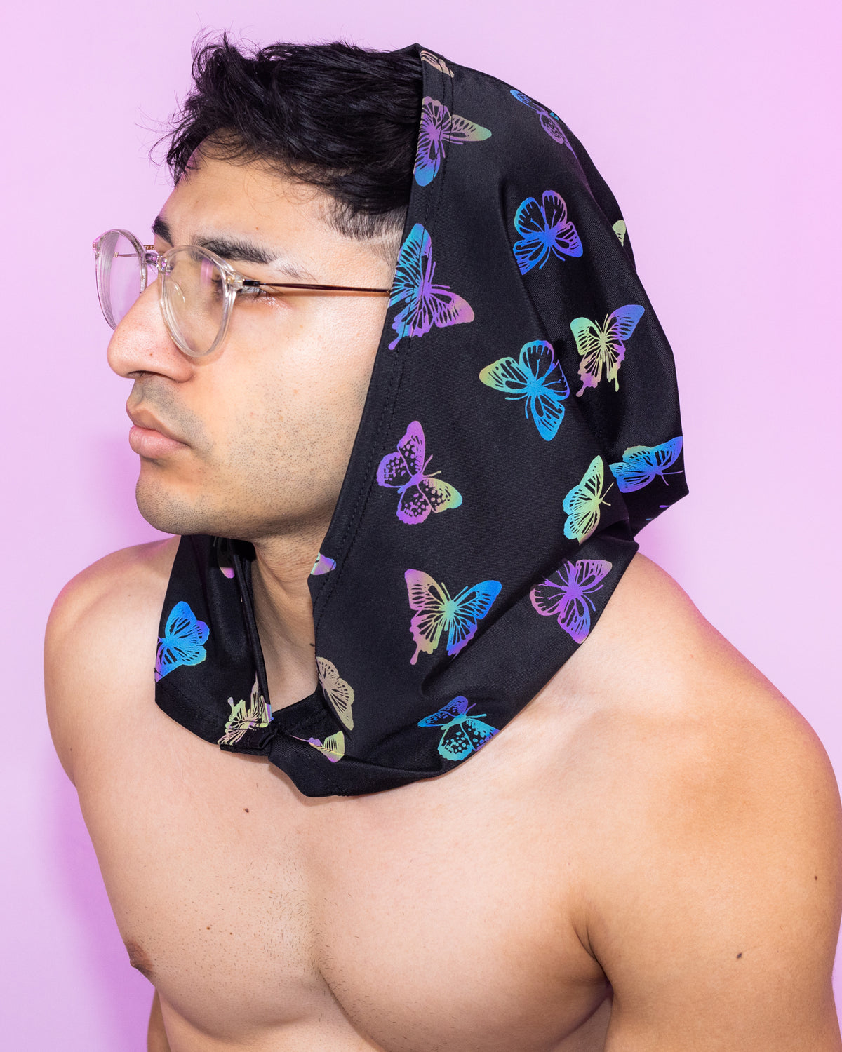 Flash Reflective Butterfly Hood
