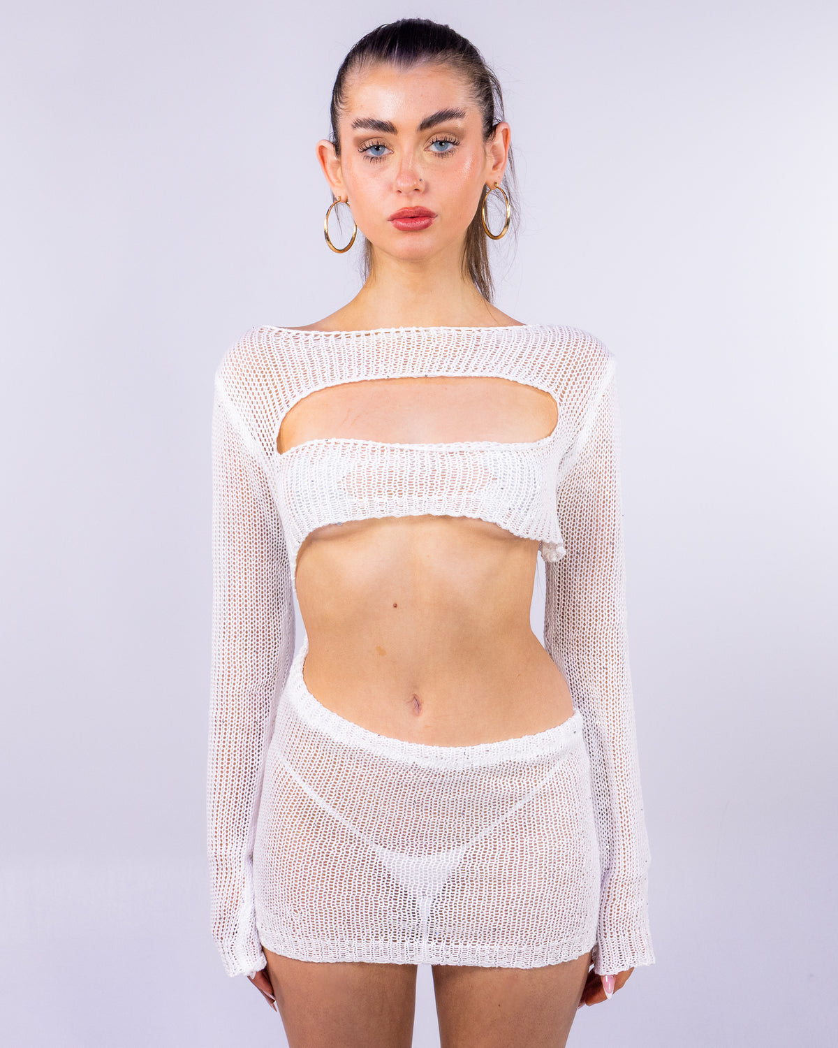 Desert Breeze Women's Beige Knit Dress