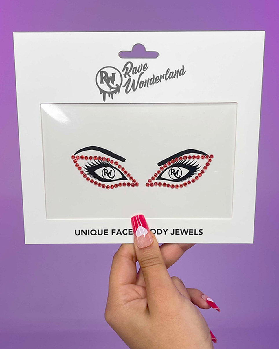 Ruby Crystal Liner Face Jewel