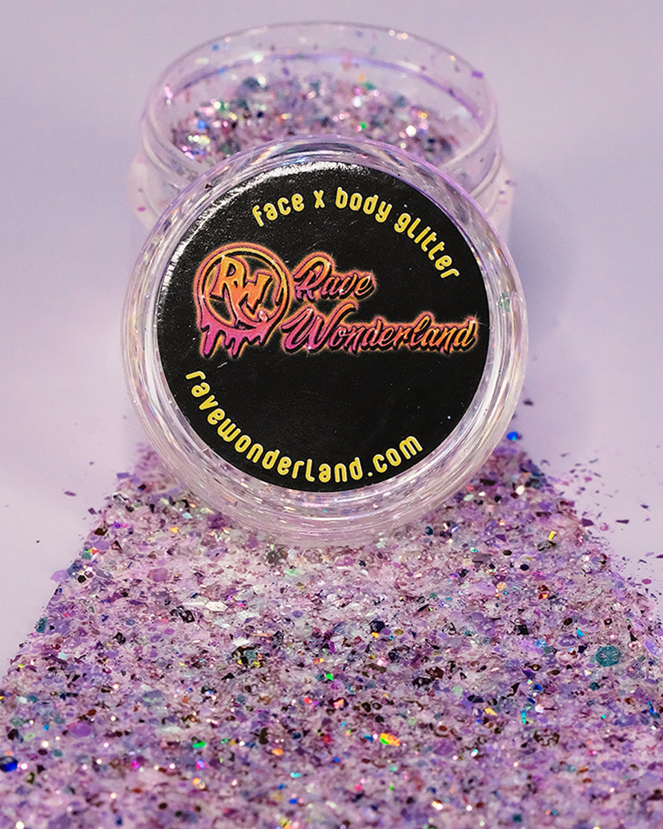Silver Rose Chunky Glitter