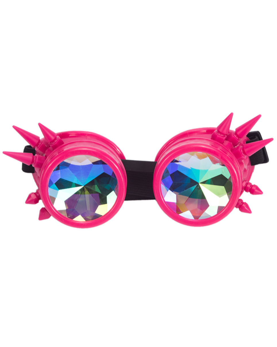 Spiky Kaleidoscope Steampunk Goggles - Rave Wonderland