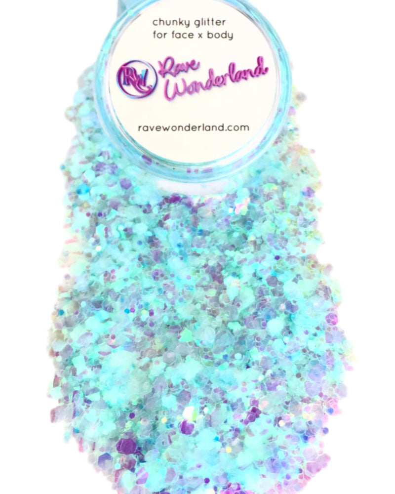 Blue Sky Action Translucent Glitter - Rave Wonderland