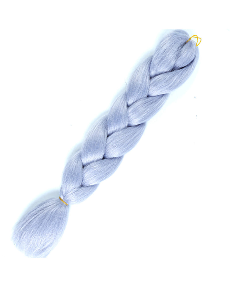 24" Steel Gray Braiding Hair Extensions - Rave Wonderland