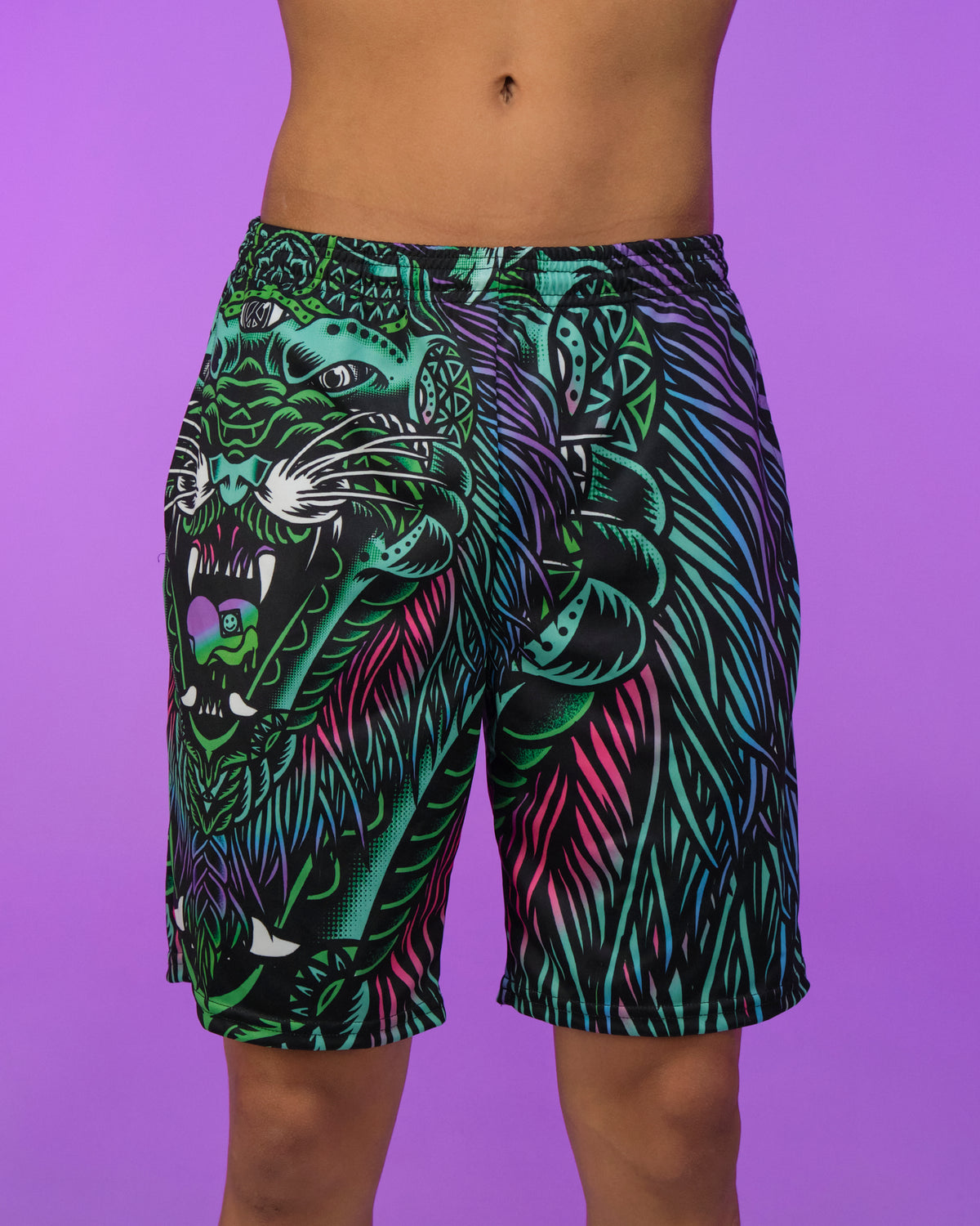 ACID TIGER SHORTS - Rave Wonderland