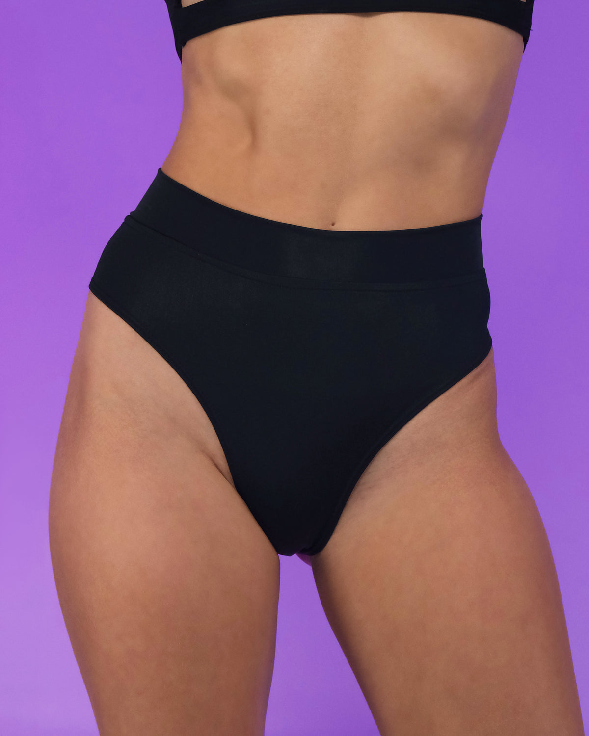 Black Matte Solid Scrunch Back Booty Shorts - Rave Wonderland