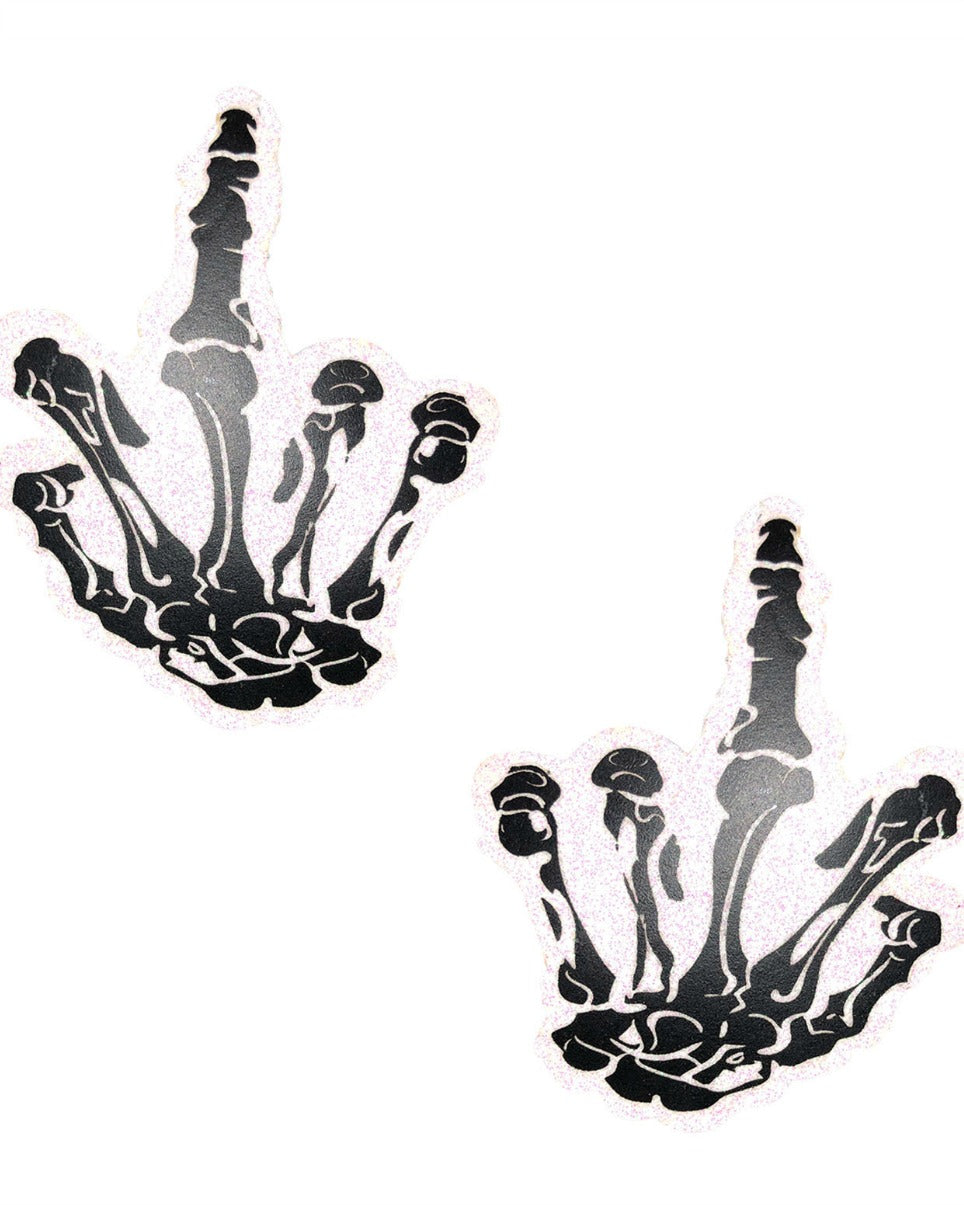 F*** Yo Skeleton Hands Pasties - Rave Wonderland