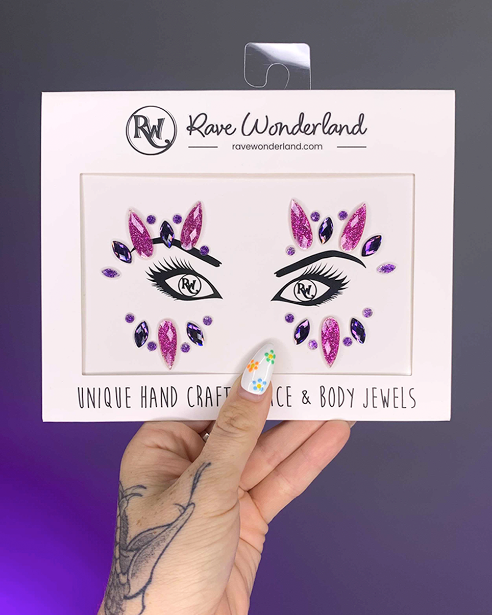 Electric Violet Face Jewel